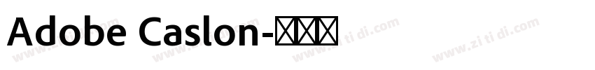 Adobe Caslon字体转换